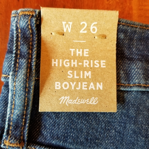Madewell High-Rise Slim Boyfriend Jeans Size 26 - Picture 9 of 14